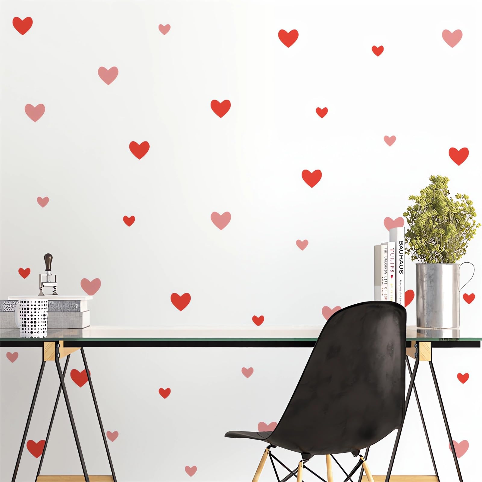 6 Sheets Small Love Pattern Wall Stickers (396 Pcs) - Removable Vinyl Decals For Nursery, Bedroom, Living Room DIY Decor - View #10