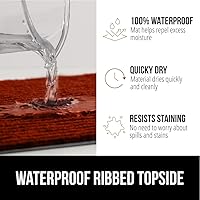 Vista 59 de Gorilla Grip - Tapete afelpado original de goma con perfil bajo, resistente, duradero, impermeable y fácil de limpiar para interior y exterior