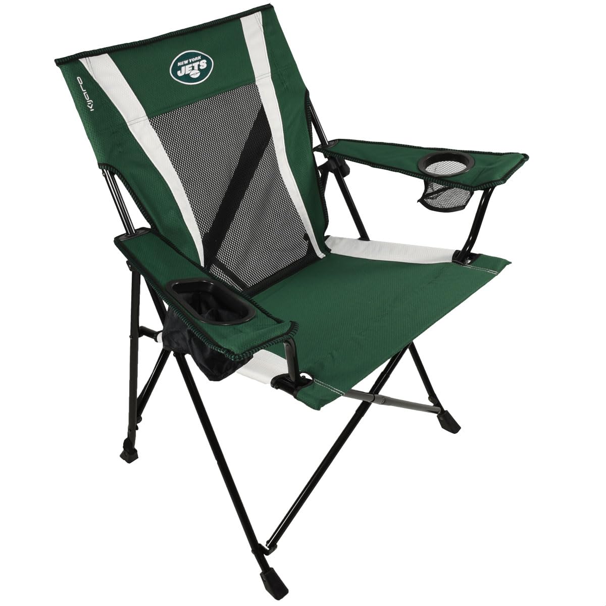 Kijaro Dual Lock Pro Sports Fan Folding Chair, 26" L x 35.5" W x 37" H, New York Jets