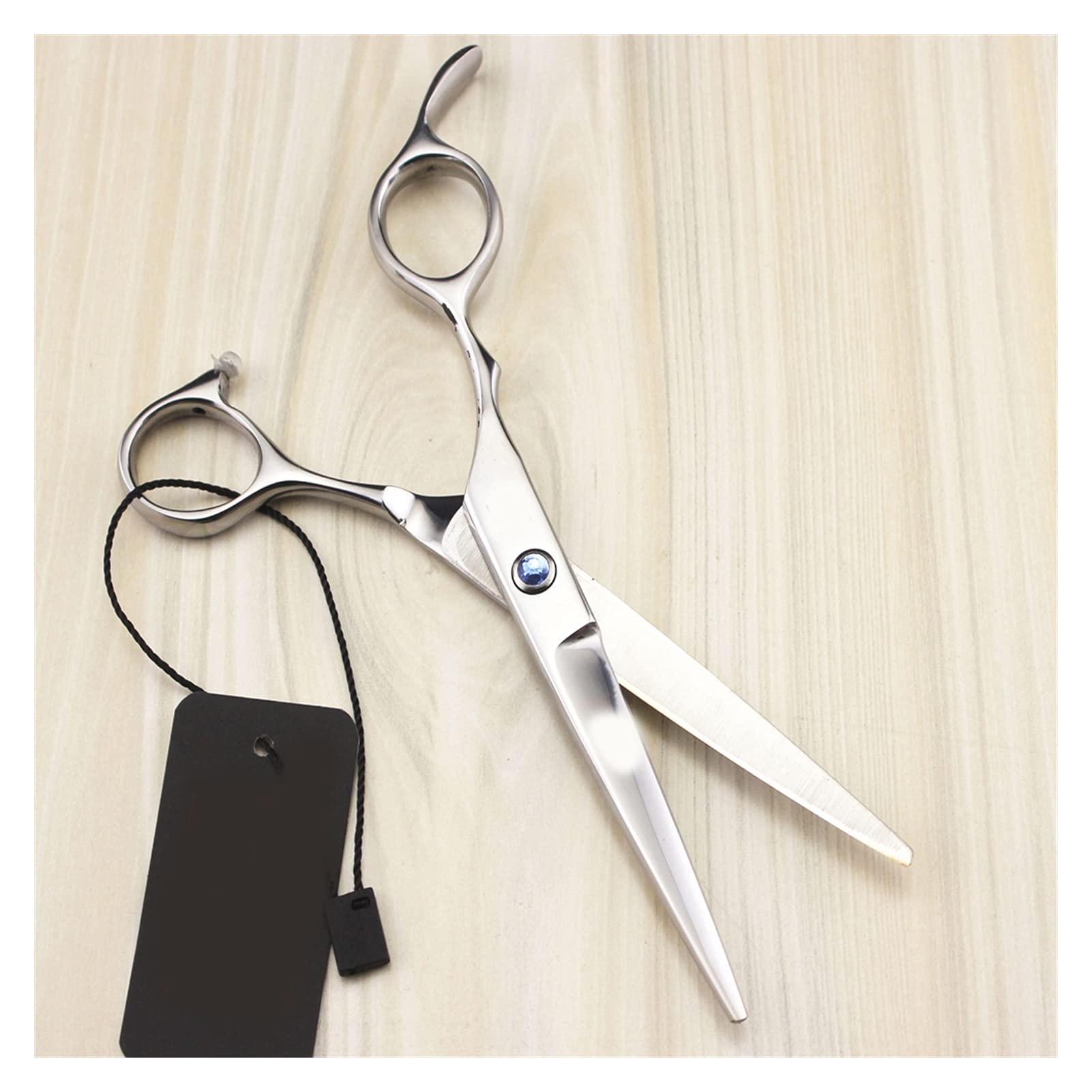 CrEev Haarschere für die Linke Hand, Friseurwerkzeug, Friseurschere, Haarschneideschere, Effilierschere (Farbe: 5,5 Zoll Effilierschere) (6 Zoll Effilierschere B)