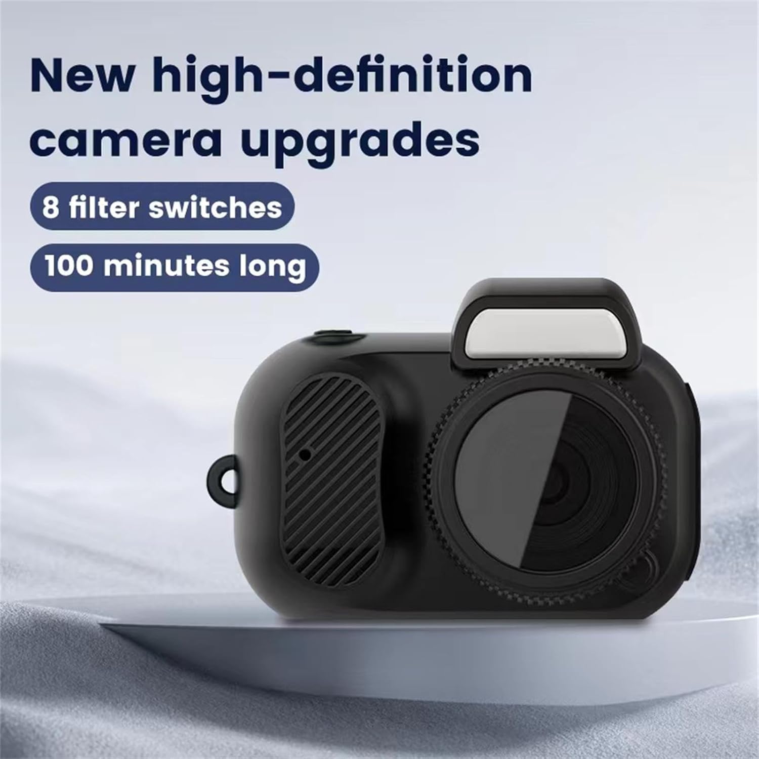 Guppy Mini Digital Camera, Mini CCD Camera Retro, 1080P HD, 32GB SD Card, Eight Filters, CMOS Sensor, 100 Mins Battery Life