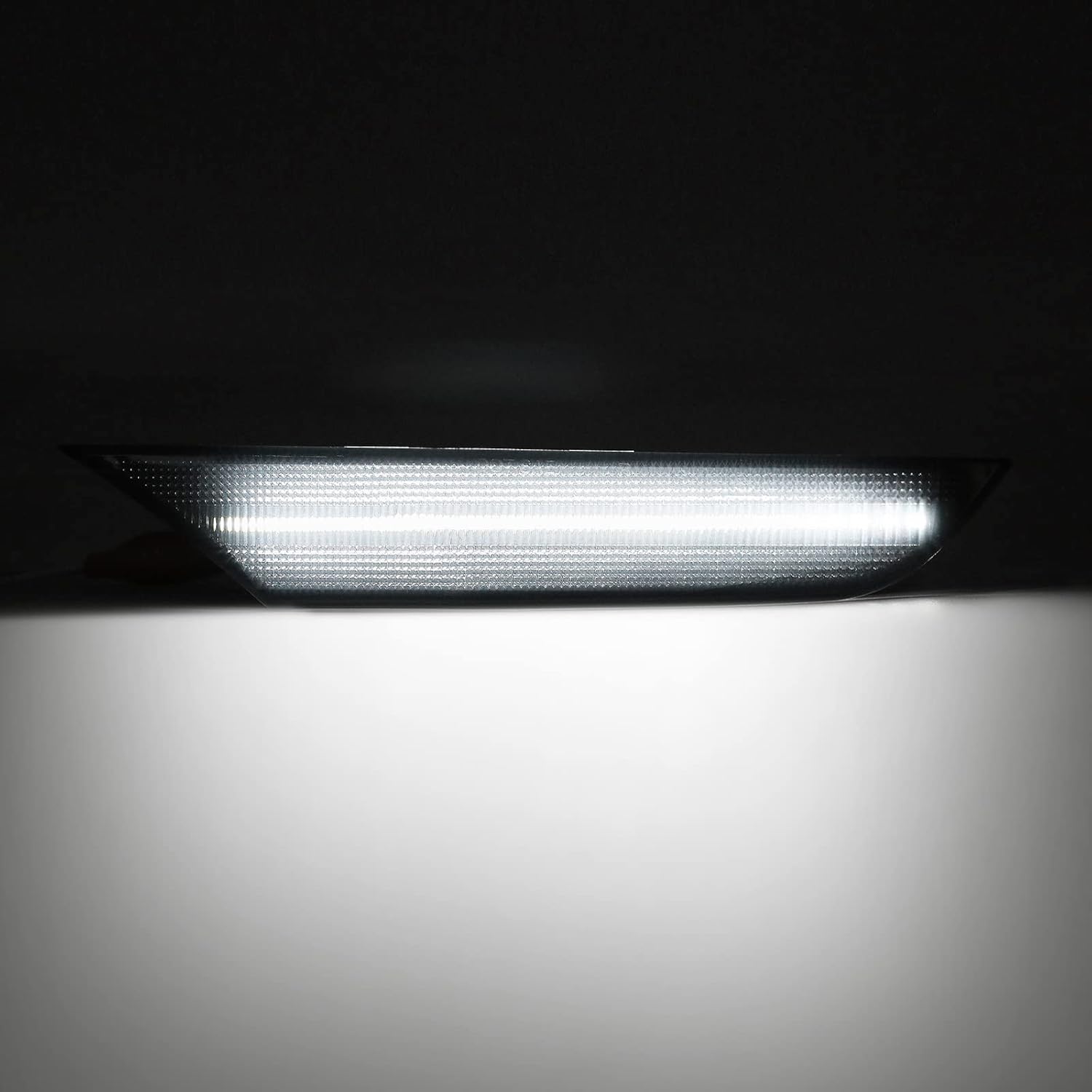 LED Side Marker Light Compatible with G35 Sedan Base X 2003-2006 /Skyline V35 Sedan 2001-2006, Front Bumper Sequential Amber Turn Signal Light White Parking Position Light