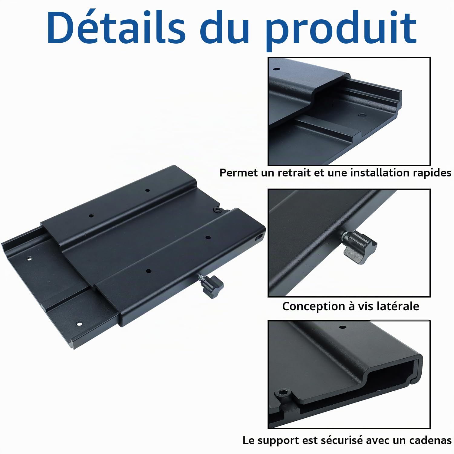 MKA-16-03 Support à dégagement rapide de rechange pour support de montage de moteur de pêche à la traîne Minn Kota 1854035 compatible avec Ulterra, Terrova, PowerDrive, PowerDrive V2