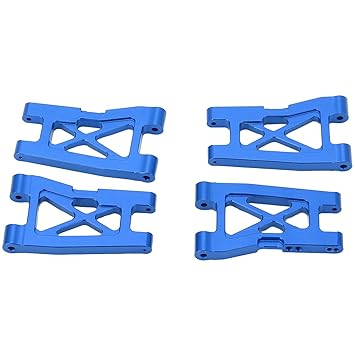 Metal Front Rear Suspension Arm, Front Suspension Arm Wear Resistant High Hardness Lightweight Refined Appearance for Latrax Teton 1/18 RC Car(Blue)