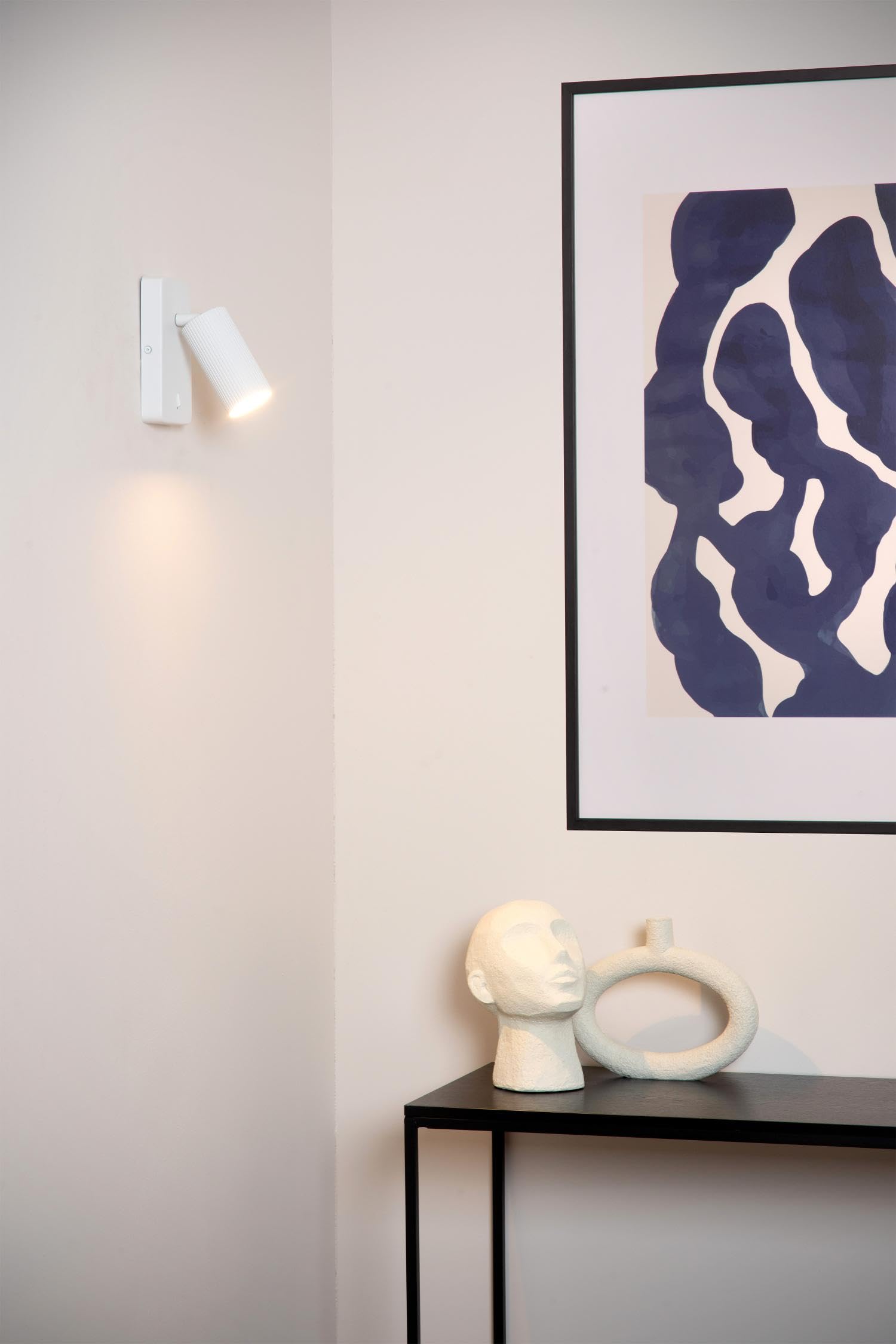 LUCIDE Clubs - Bedside lamp/Wall Light - 1xGU10 - White - Image 4