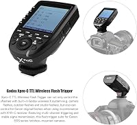 Godox AD200Pro Hordozható Vaku, Cserélhető Vakufejjel (Speedlite/Izzó), 200W Vezeték Nélküli TTL, HSS 1/8000s, X1T-C Kioldóval Canon EOS Fén 4