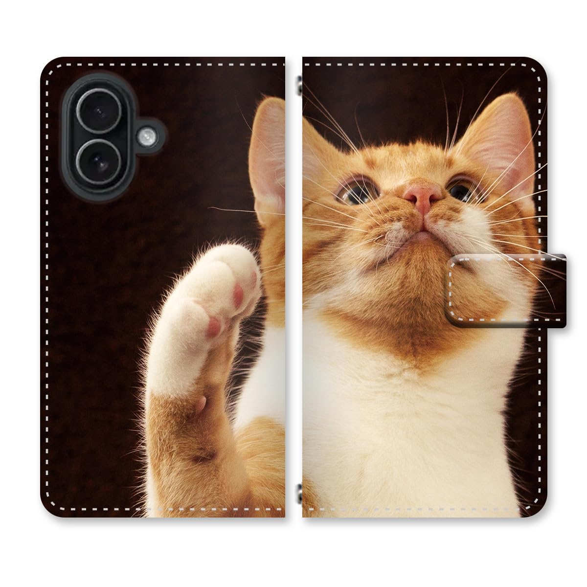 どら猫【箱付き】Xperia 1 II SO-51A Amazon.co.jp: Tiara mode Xperia 1 II用 ケース 手帳型 猫柄 SO-51A