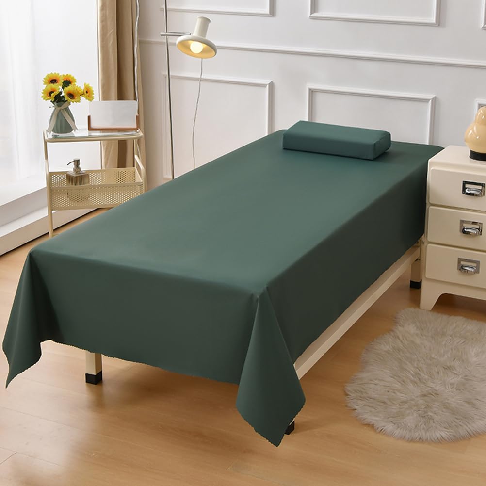 Wasserdichtes Beauty-bettlaken Ohne Löcher, Spa-pu-Leder, ölbeständiger Spa-bettbezug, Spa-leinen, Massagebettlaken, Couchbezug Green 100 * 140cm