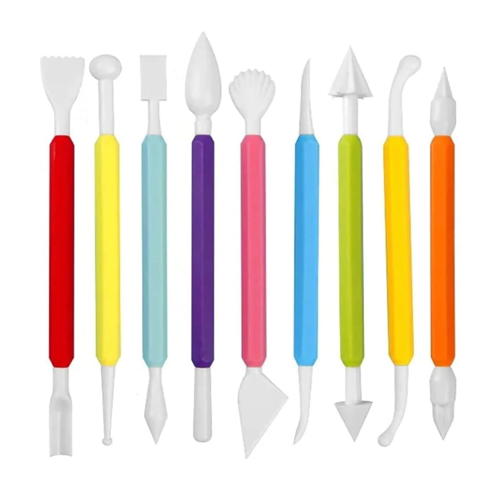 9Pcs Cake Fondant Modelling for Beginners Carving Supplies Decorating Sculpting Gum Paste Tool