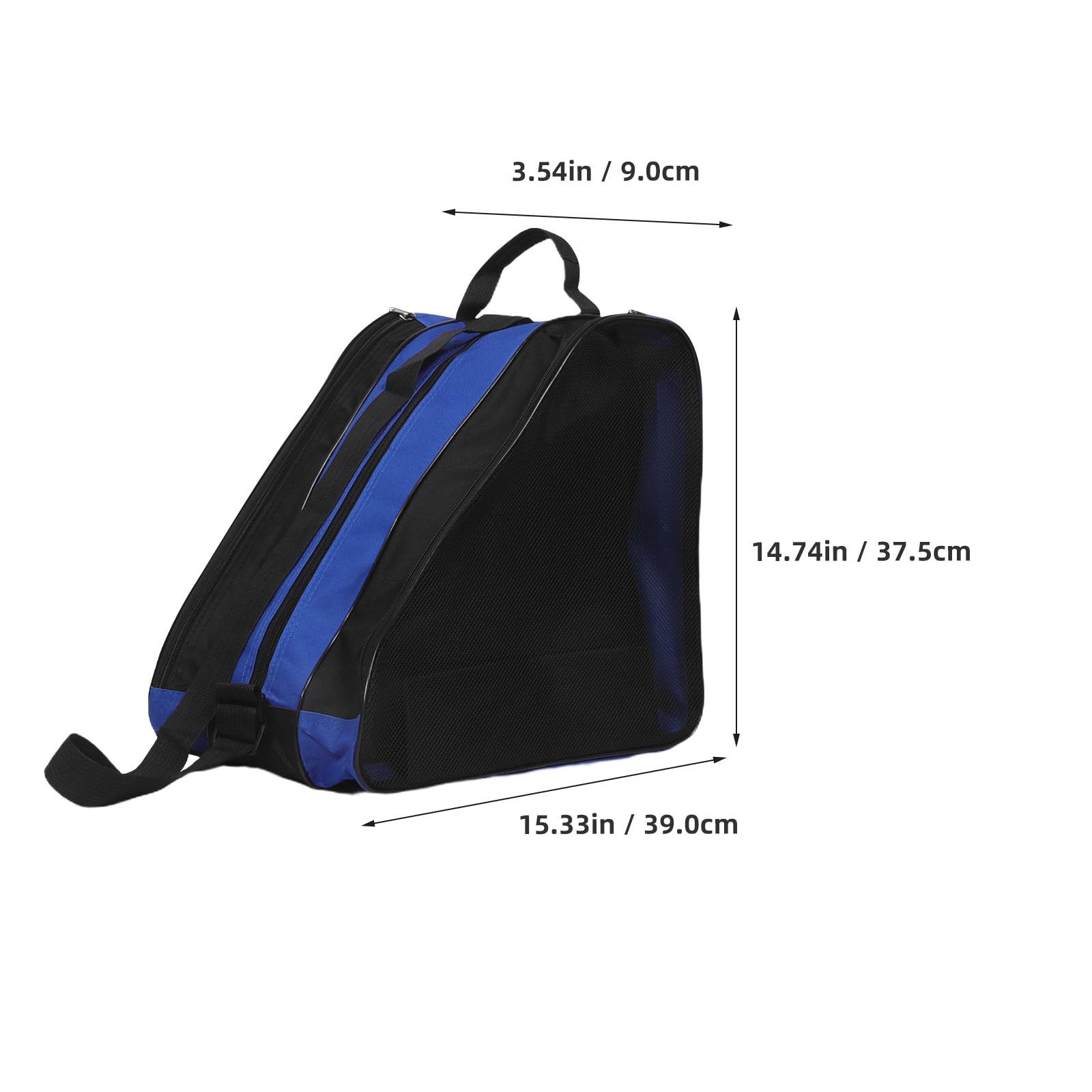 2 Piezas Bolsa para Patines de Hielo con Correa Ajustable, Tela Oxford Resistente, Compartimentos Organizados y Amplio Volumen Interno Niñas en Patinaje al Aire Libre