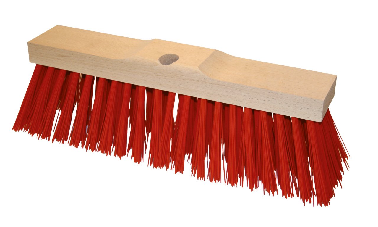 Kerbl Street broom 35 cm, red