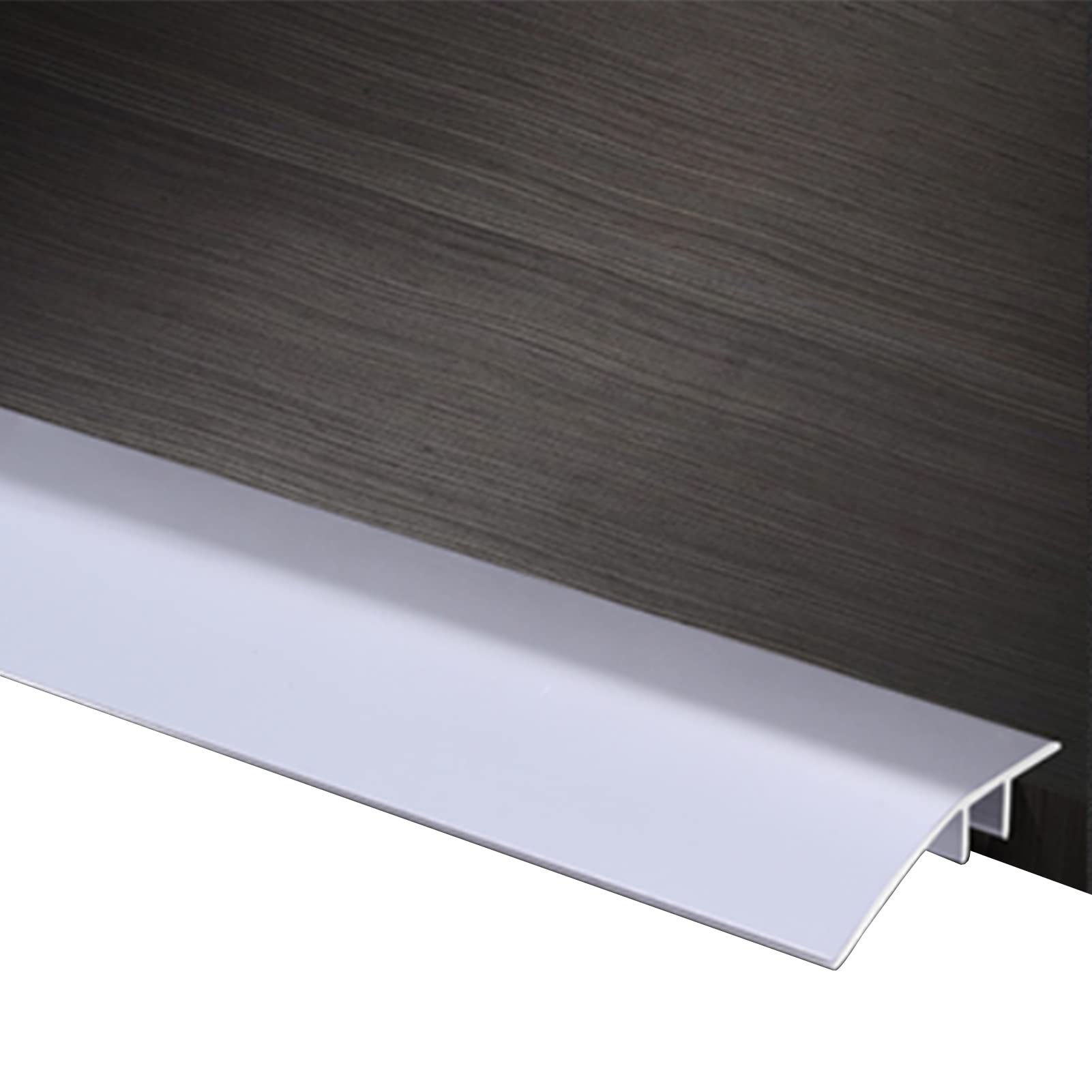 Bordi per pavimenti in marmo Listelli di transizione for pavimenti in laminato, da legno a piastrelle, soglia di transizione liscia in metallo(Grey)