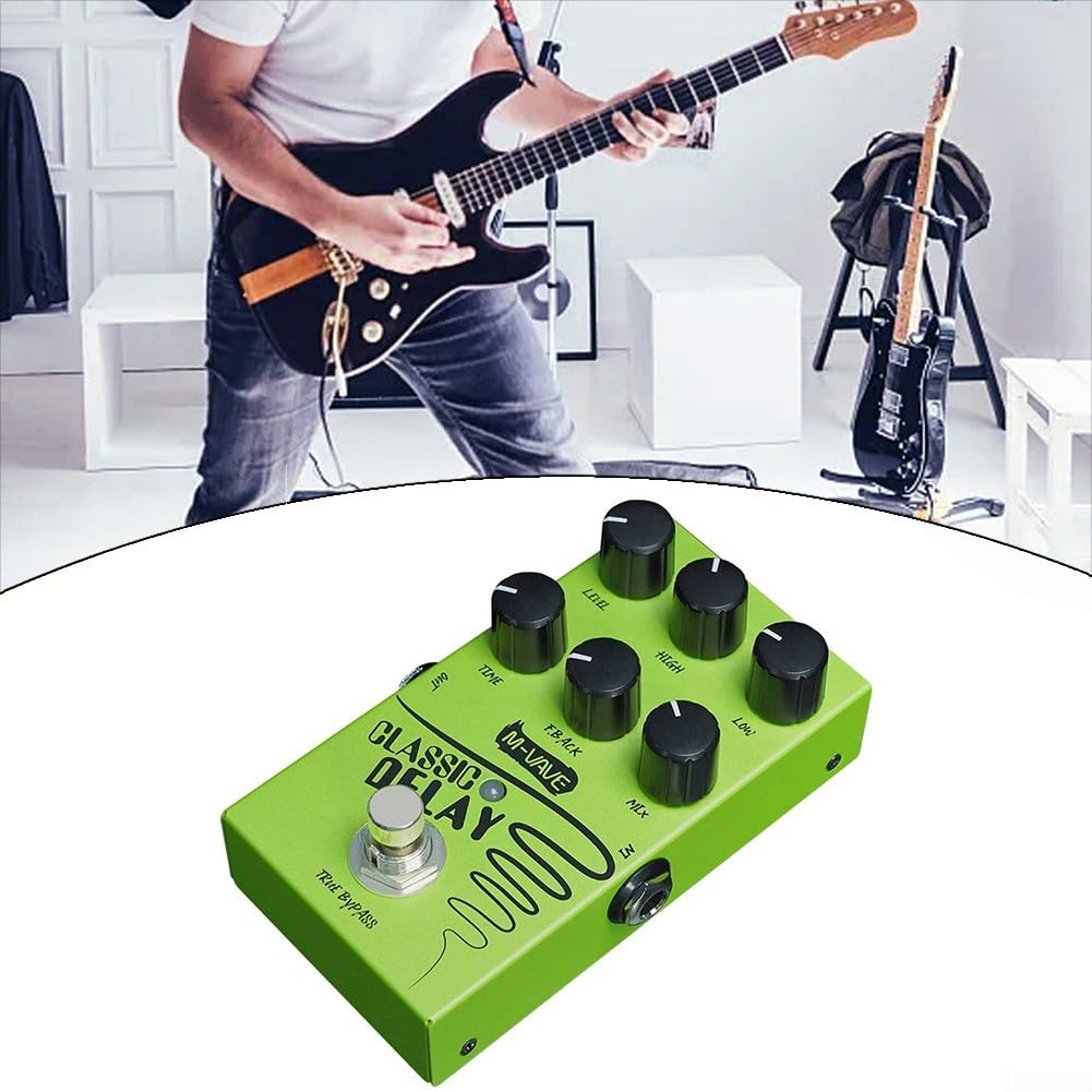 Verbessern Sie Ihre Musik mit einem klassischen analogen Delay-Effektpedal mit True Bypass-Design