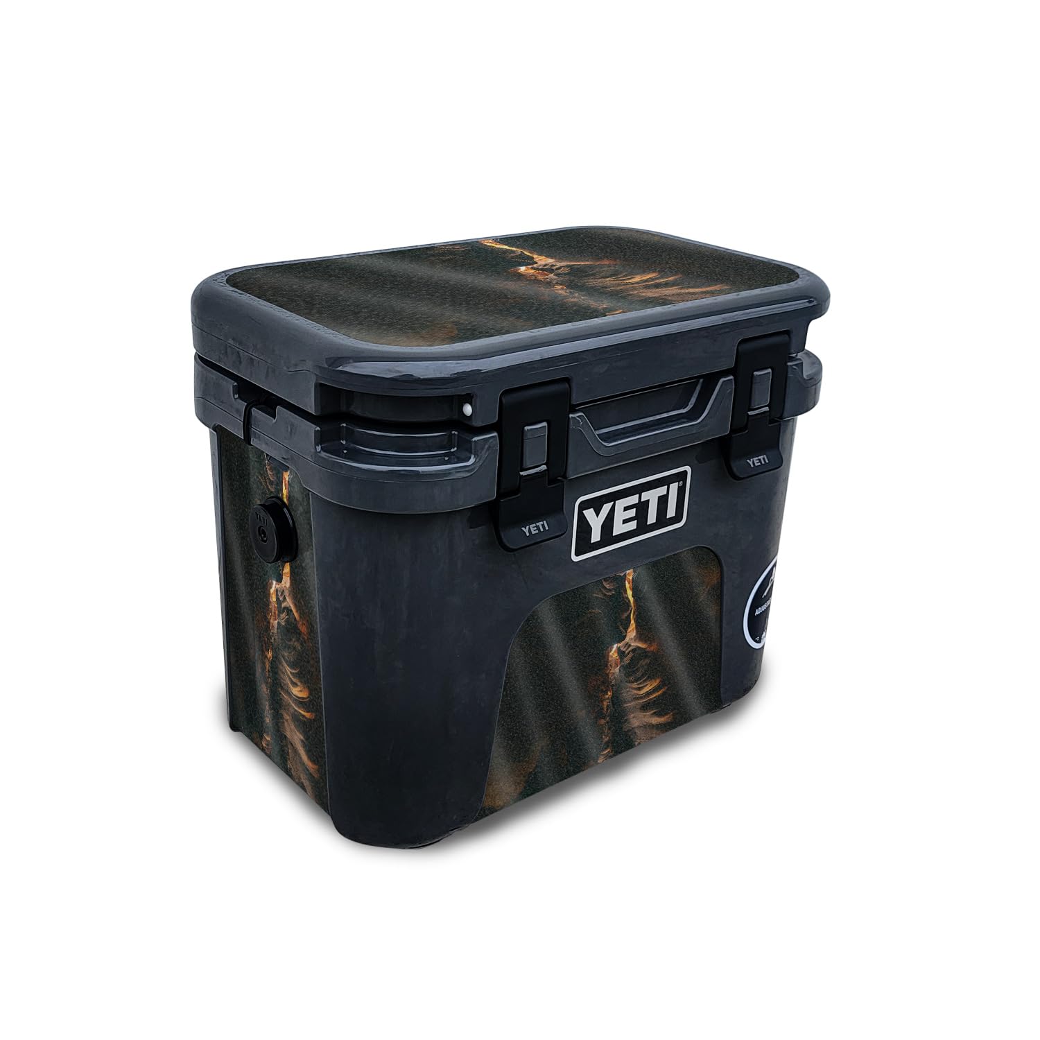 Glossy Glitter Skin Compatible with Yeti Roadie 15 Hard Cooler - Fissure - Premium 3M Vinyl Protective Wrap Decal Cover - Easy to Apply | Crafted in The USA by MightySkins
