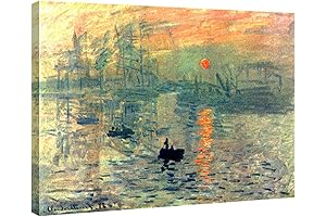 Wieco Art Impression Sunrise Framed Giclee Canvas Prints