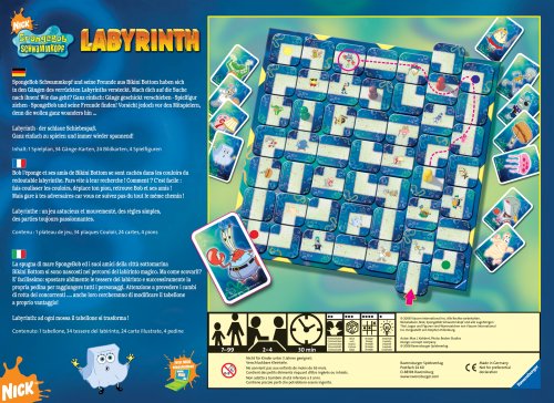 Ravensburger 26489 - SpongeBob verrückte Labyrinth – Bild 2