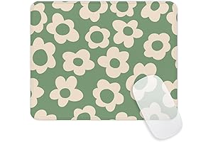 Groovy Flowers Square Mouse Pad: Add a Retro Touch to Your Workspace