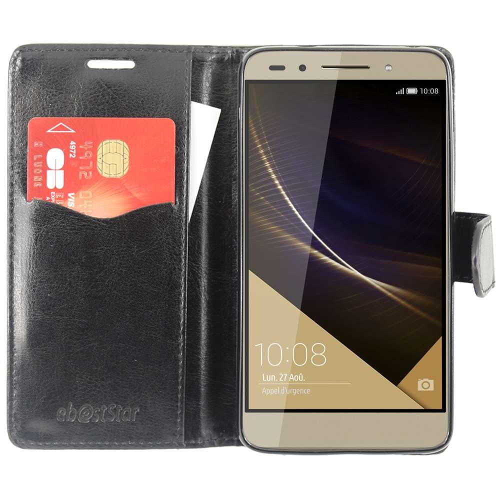 ebestStar - Cover Compatible with Huawei Honor 7 PU Leather Wallet Flip