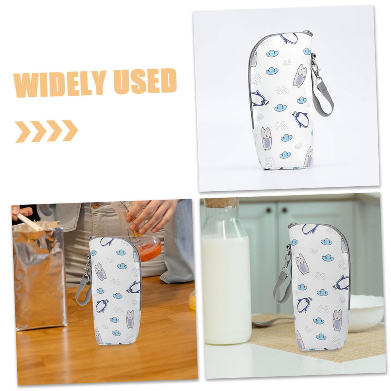 VICASKY Bolsa aislante para biberones para biberones, práctica bolsa térmica para viajes con resistente a fugas aislada para mantener el calor durante mucho tiempo, 3 unidades en diferentes colores