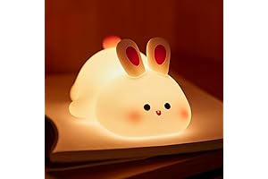Dimmable Squishy Bunny Nightlight: A Comforting Companion for Kids