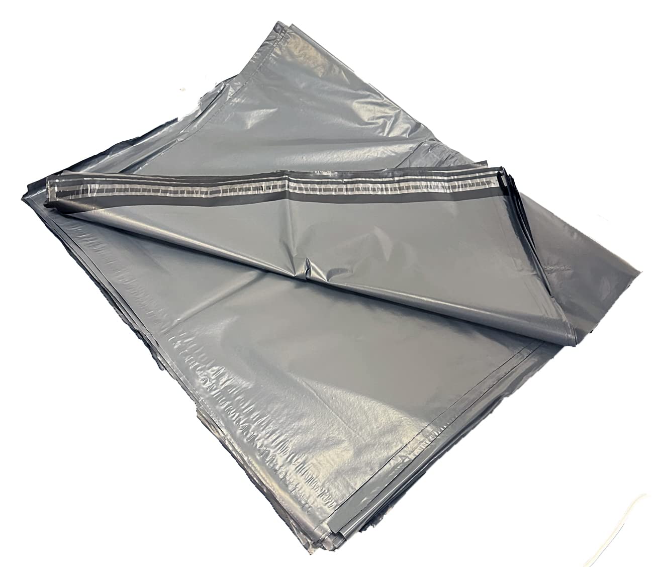 On1shelf Buste postali grigie – 60 (mu) spessore – durevoli e impermeabili, Grigio, 61x91 CM, Borse di spedizione