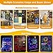 Slsy Illuminated LED Message Writing Board Erasable Neon Effect Menu Sign Board with 8 Fluorescent Makers, 12Colors Flashing Modes, Remote Control Message Board (28