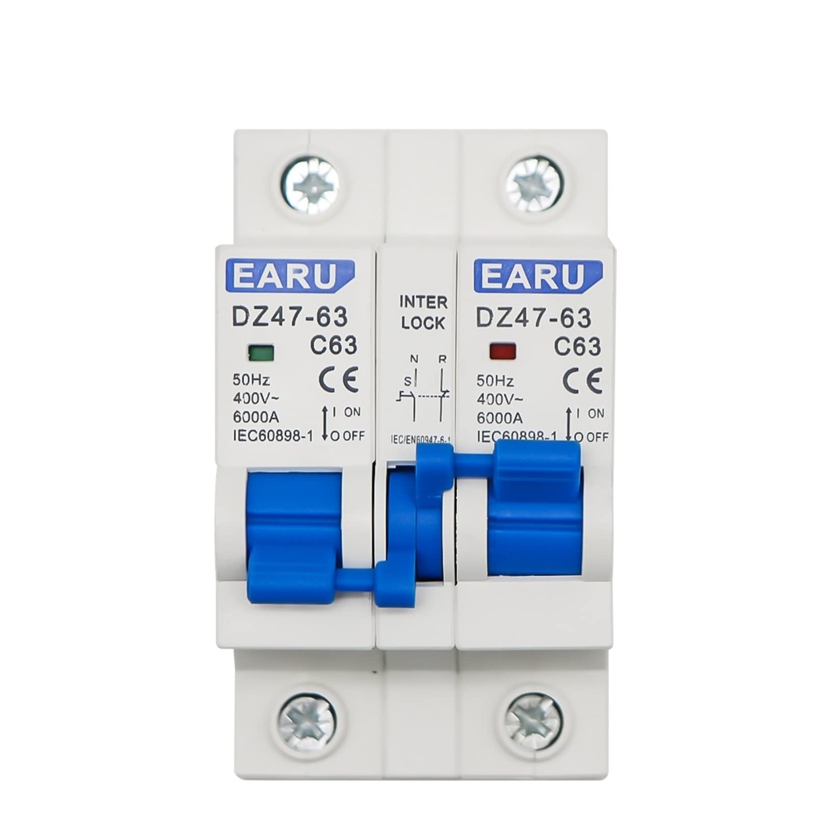 MTS AC Disjoncteur Double Alimentation Interrupteur Déconnexion Rail DIN