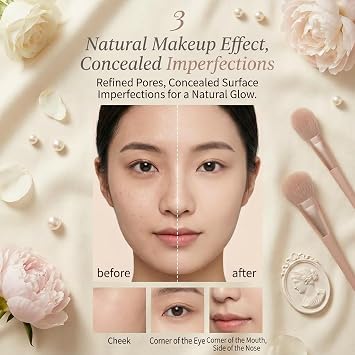 Lanera Luxury Foundation—Full Coverage Foundation Lightweight Long Lasting Flawless Finish Breathable All Day Wear All Skin Types (light skin tone)