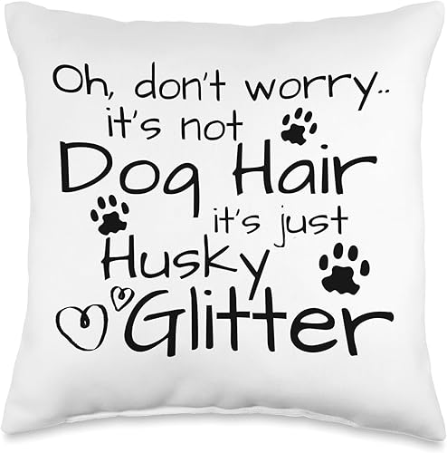 Divertido perro propietario regalos y amante del perro ideas regalo regalo Husky amante perro mamá almohada de tiro 16x16 multicolor