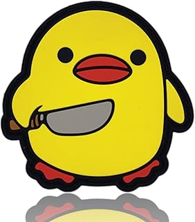 I Choose Violence Patch, Peace was Never an Option Morale Patch | Baby Chick with Knife, Cute Duck Meme | Funny Patches for Backpacks, Dog Harness, Vest, Hats, Jackets - Rubber PVC - EPIC Goods