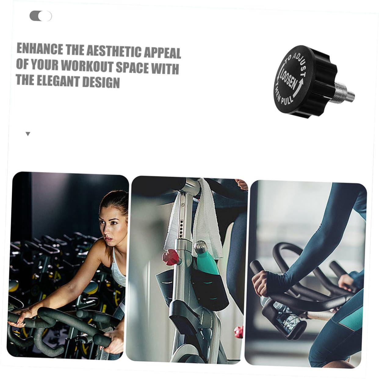 Supvox Pulsante di trazione per cyclette di ricambio per fitness perno di trazione regolabile in altezza per ergometri attrezzature fitness accessori