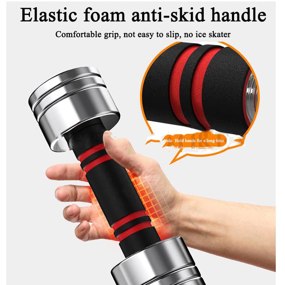 1Szt Galwanizowana Czysta Stal Małe Hantle Unisex Fitness Home Regulowane 10Kg Hantle Waga Sprzęt Do ćwiczeń