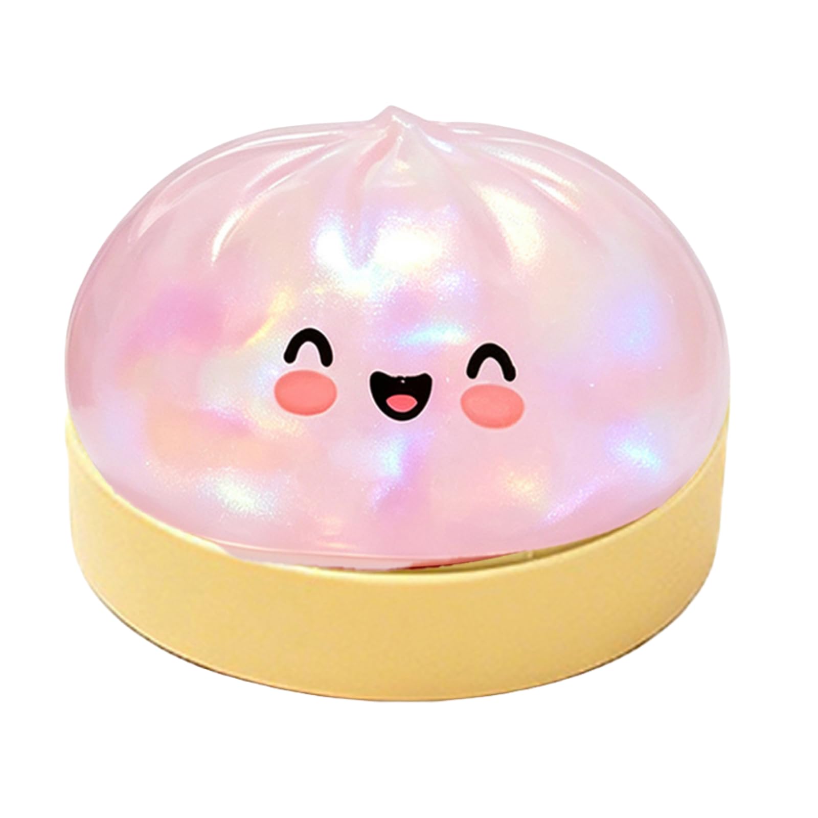 Dumpling Squishies Glitter Dumpling Squishies Toys Colorful Stress Fidget，Multicolour-A