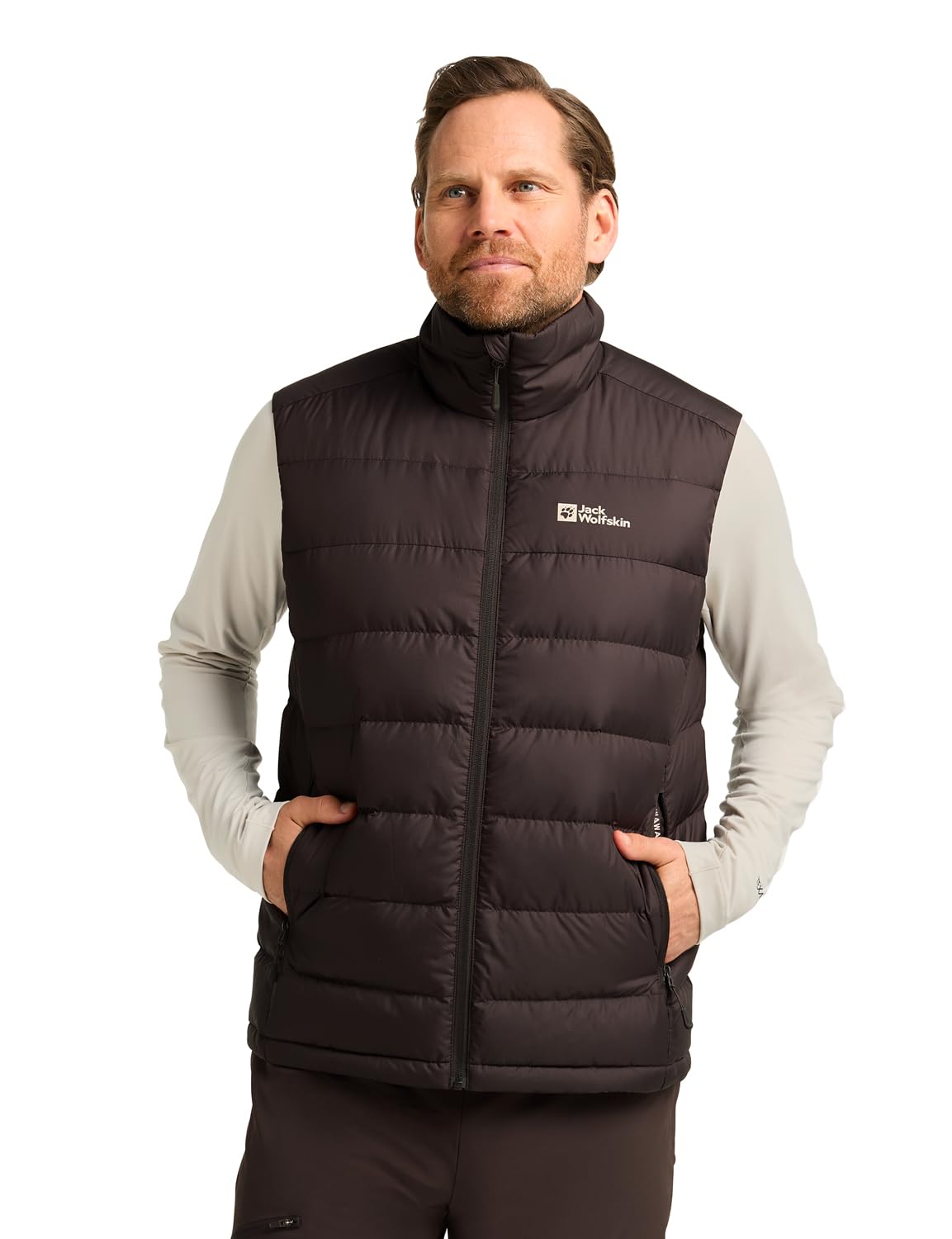 Chaleco Jack Wolfskin Ather Down para senderismo de montaña y paseos urbanos 8
