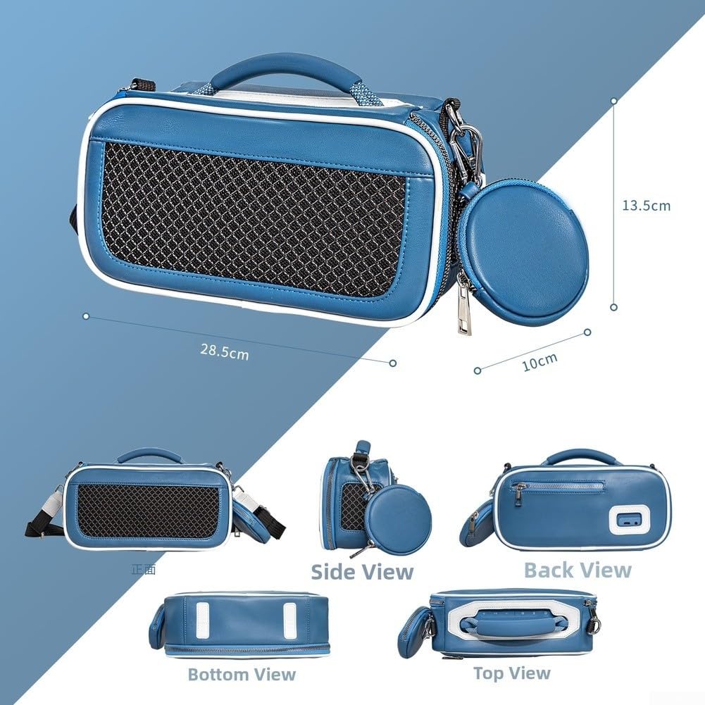 Reise-Schutzhülle für Bose für Soundlink Max Wireless Audio-Lautsprecher, mit EVA-Material, Zubehörfächern und praktischem Ladezugang (blau)