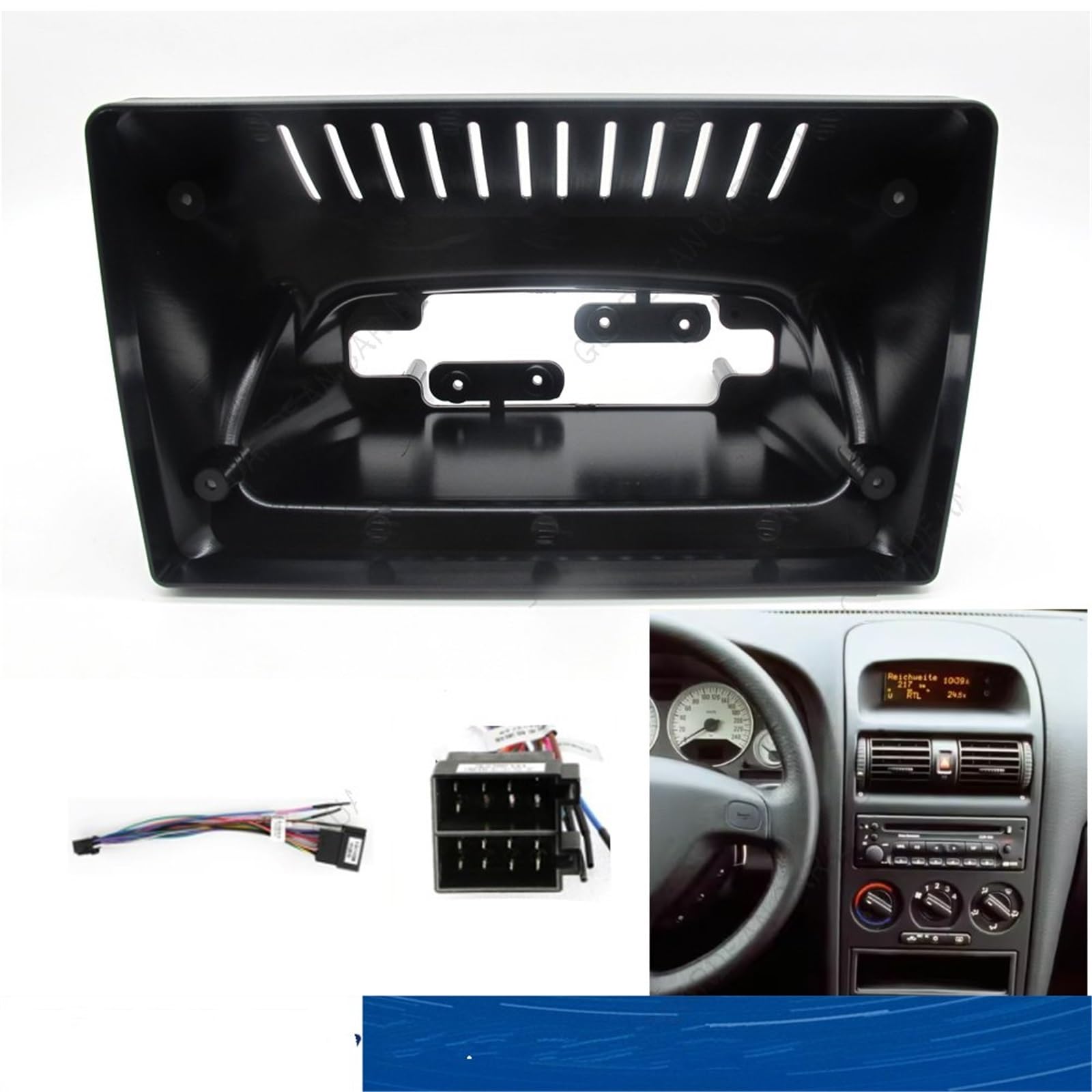 2-Din-Autoradio-Rahmen Für Opel Für Astra (G) 1998-2004 Stereo Rahmen Player 2 Din Head Unit Panel Dash Trim Mit Kabel 9 Zoll Auto Fascia Radio