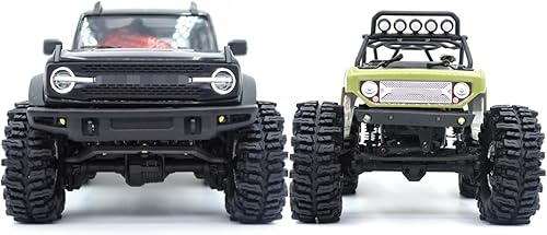 Miniatura 6 de HOBBYSOUL 1.0 Neumáticos de 2.520 x 0.984 in 1.0 Neumáticos de lodo Slingers Super Soft Sticky 1.0 Neumático de oruga para RC 118 TRX4M 124 SCX24