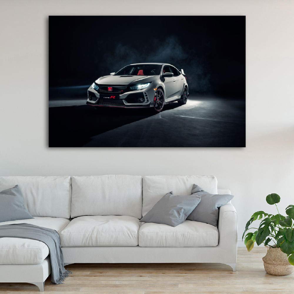 Amazon.co.jp: HDホンダシビックタイプRスポーツカー車両ポスターと