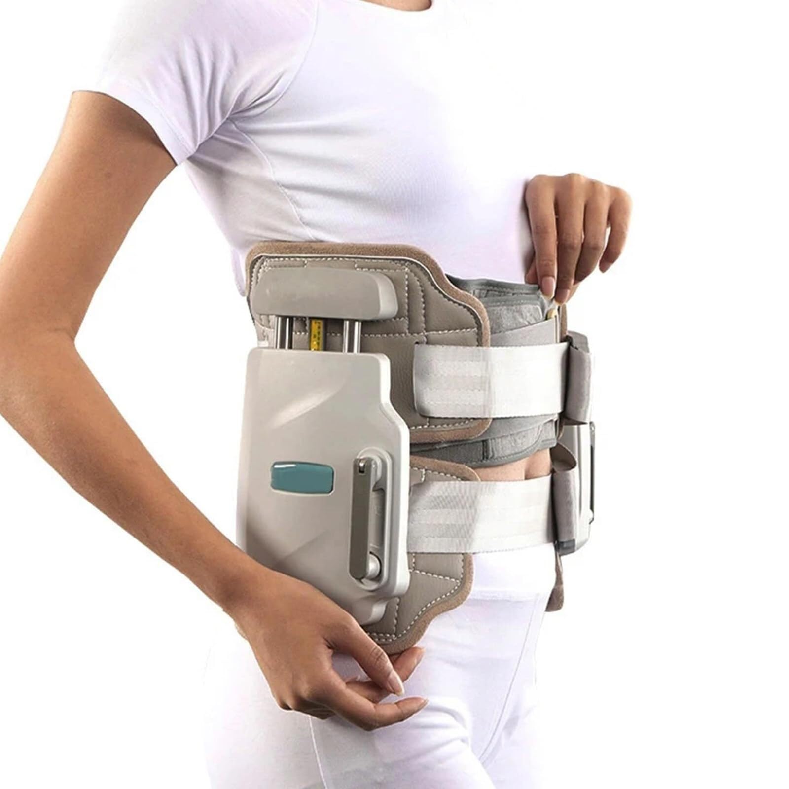 MAHWER Dispositif de Traction du Disque intervertébral Lombaire, Ceinture de décompression Lombaire, synchronisation/Pression bilatérale Visible, réglable dynamiquement