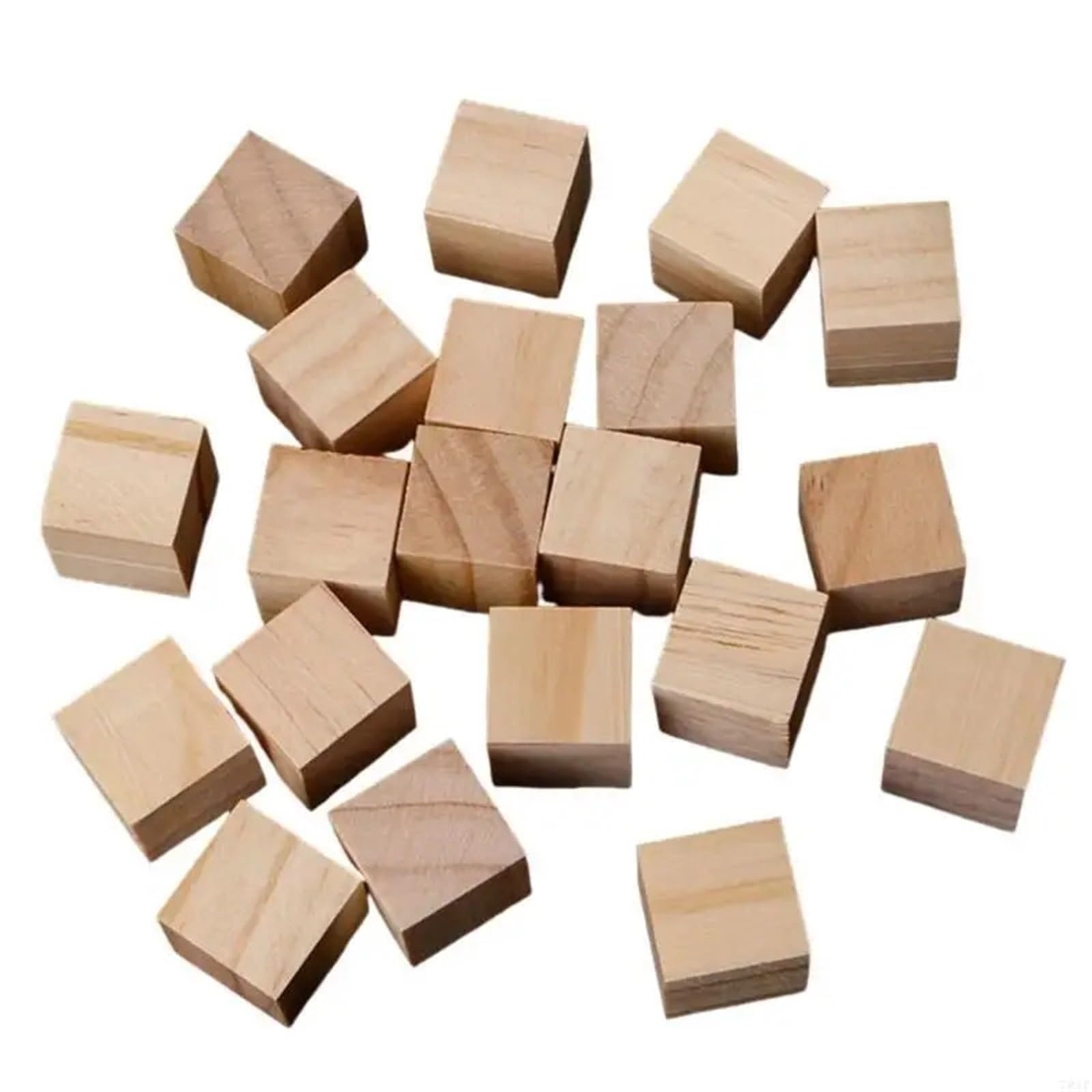 500 piezas de bloques cuadrados madera 10 mm, mini cubos decorativos for manualidades carpintería