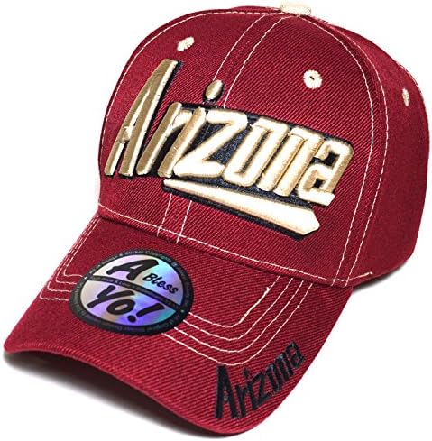 Arizona Embroidered Curved Visor Cap 