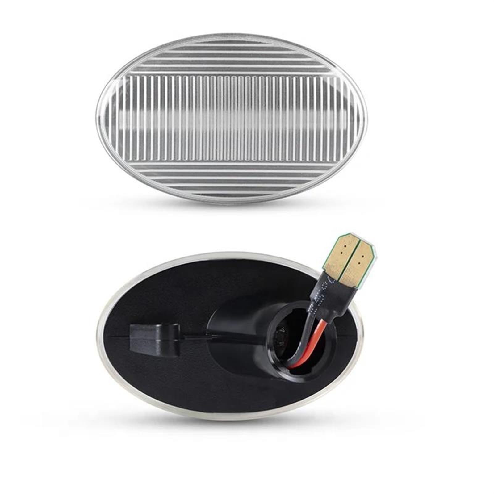 Auto Indicatore Direzione Compatibile con Opel per Astra F per Corsa B C per Combo B C Luci di Posizione Laterali Dinamiche Indicatori di Direzione Lapms 1713013 1713240 09196353(Silver)