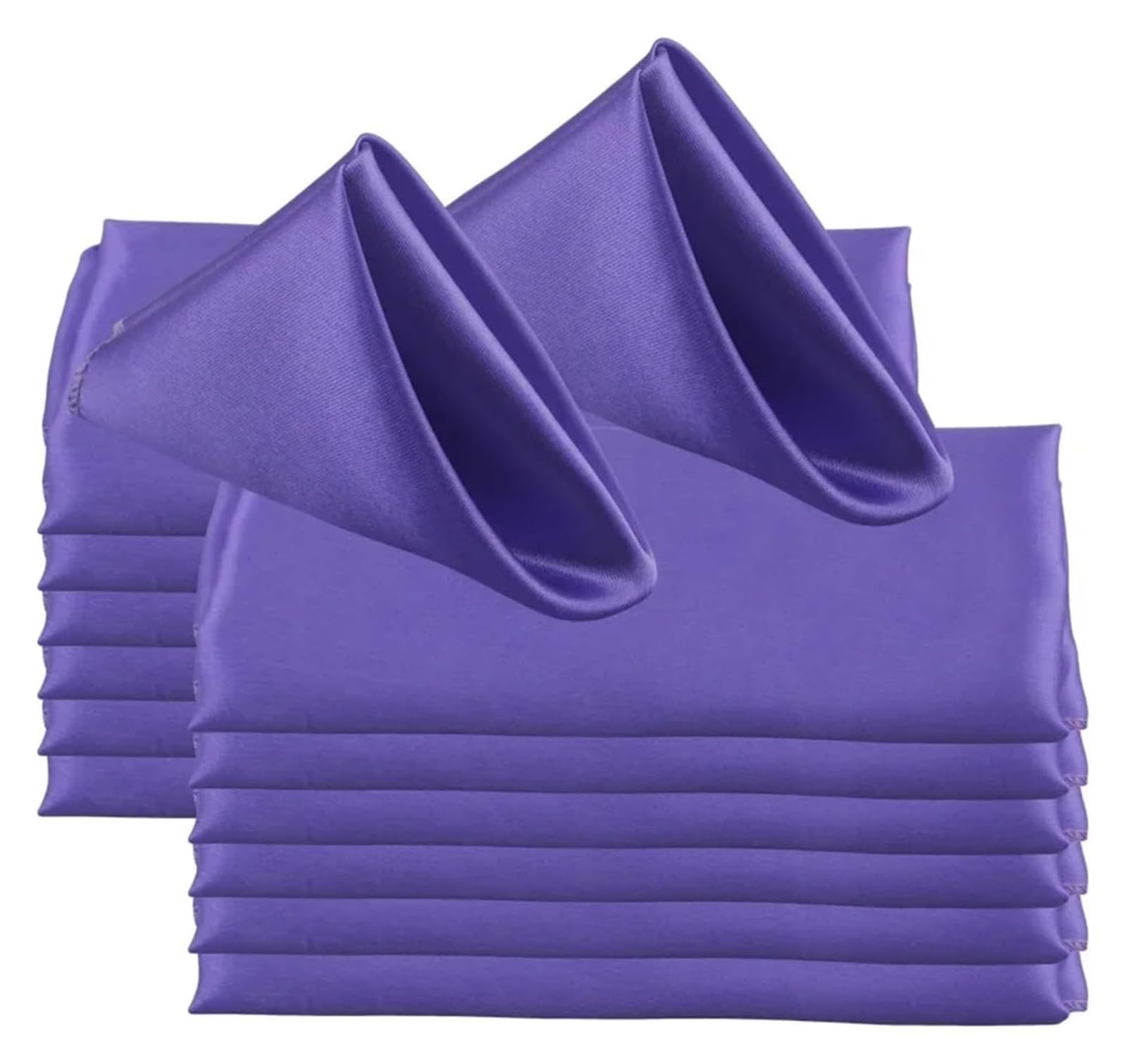 Cotton Table Napkins, 50pc 30x30cm Square Satin Multicolor(Color4)