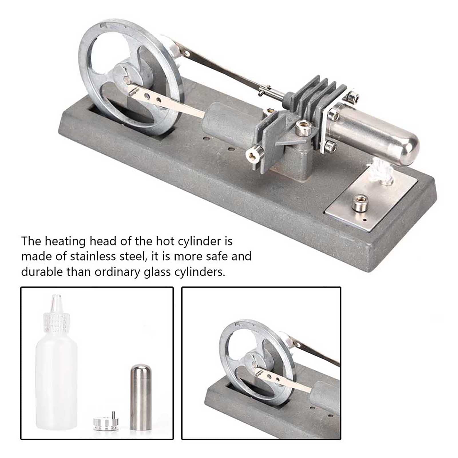Akozon Sterling Kit Modello di Motore per Bambini di Scienze 'Educazione Fai da Te - Modello QX6, Ottimo Giocattolo STEM per l'apprendimento e la Creatività