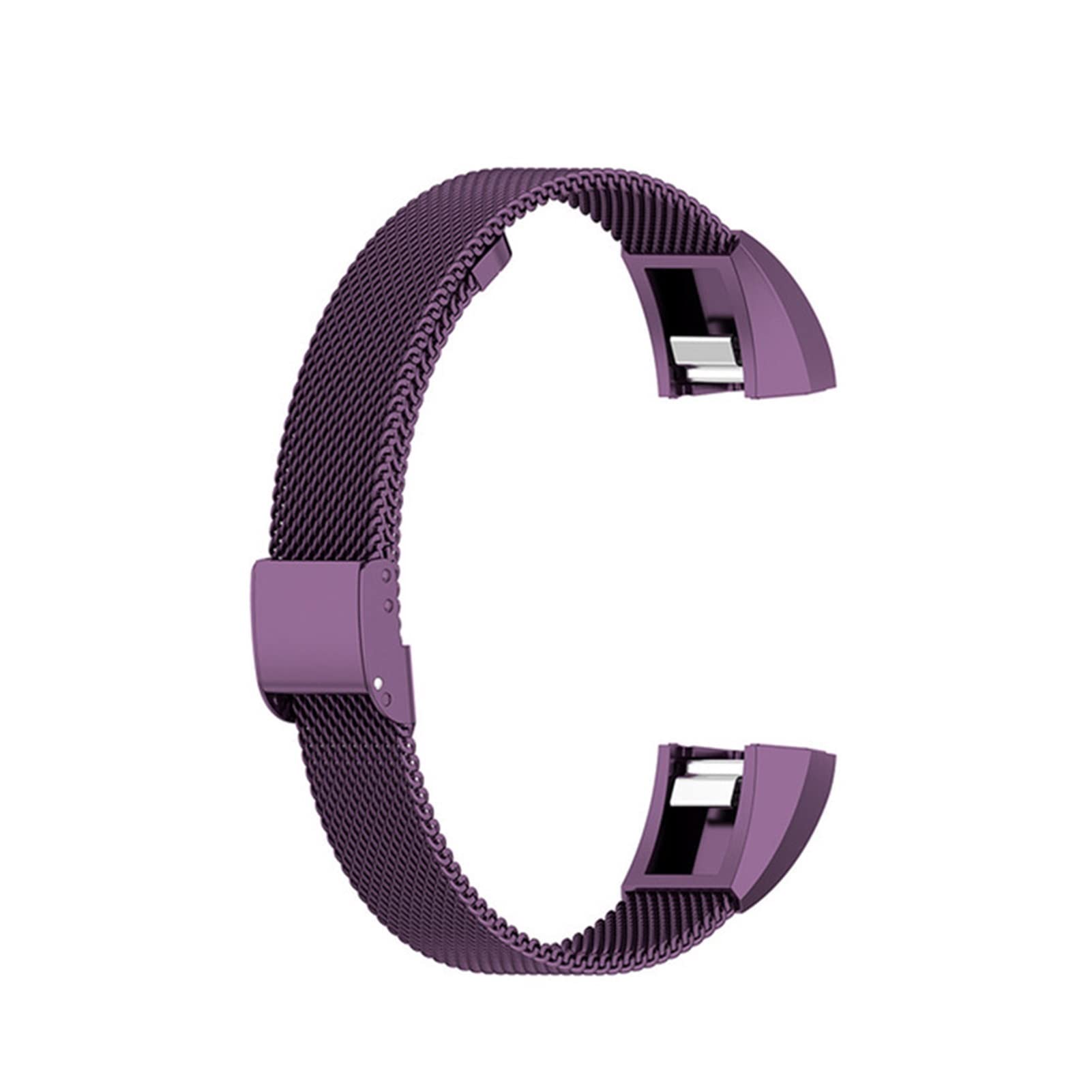 BUIEX Metal Band Compatible With Alta HR/Alta Wristbands Stainless Steel Bracelet Replacement Watch Band Compatible With Alta HR Strap (Color : Dark Purple, Size : Fitbit Alta HR)
