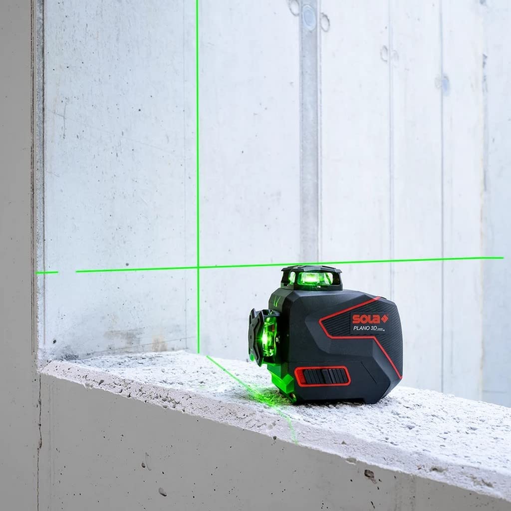 NUEVO 2024 - Nivel láser de líneas 360º con gafas y soporte para pared Plano 3D Green Professional