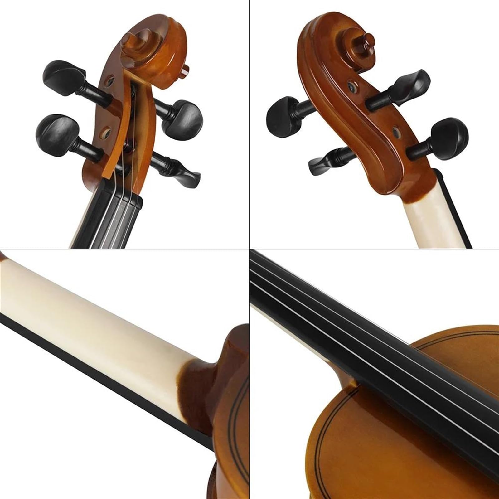 Violino Acustico 4/4 In Stile Retrò Per Principianti Di Con Archetto/custodia