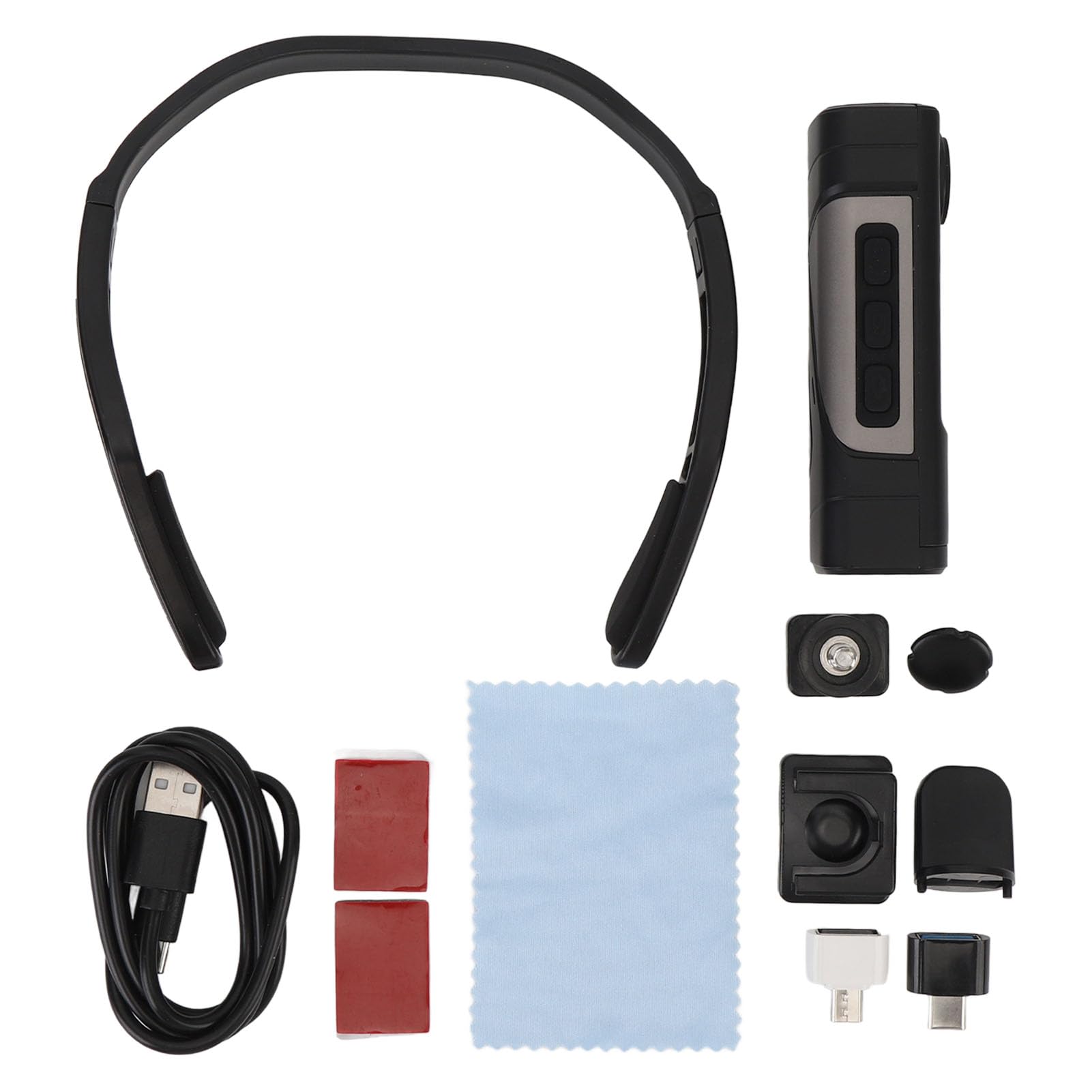 BTSEURY Video Camera, Head Mounted Video Camera, Camcorders Video Camera 4K, 60fps 2.0 Anti Shaking 130 Degree Wide Angle Built in Hotspot Wearable Vlog Camcorder