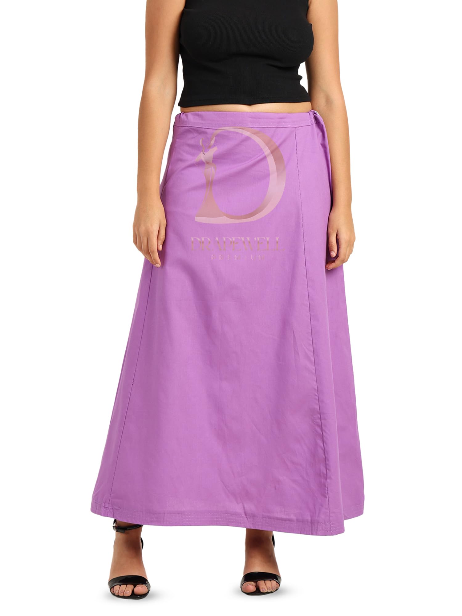 Drapewell Pure Cotton Petticoat for Saree | Soft Breathable Cotton Saree Petticoat for Women | Adjustable Drawstring Nada Fit for Wedding, Festive-picture-20