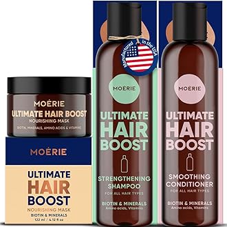 Ultimate Mineral Shampoo and Conditioner Plus Hair Mask – Volumizing Hair Care Set – For Longer, Thicker, Fuller Hair - Vegan Friendly Hair Growth Products – Paraben & Silicone Free - 3 items